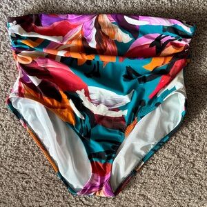 Profile By Gottex Multicolor High-Waisted Bikini Bottom